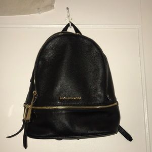 Michael Kors Rhea zip leather backpack